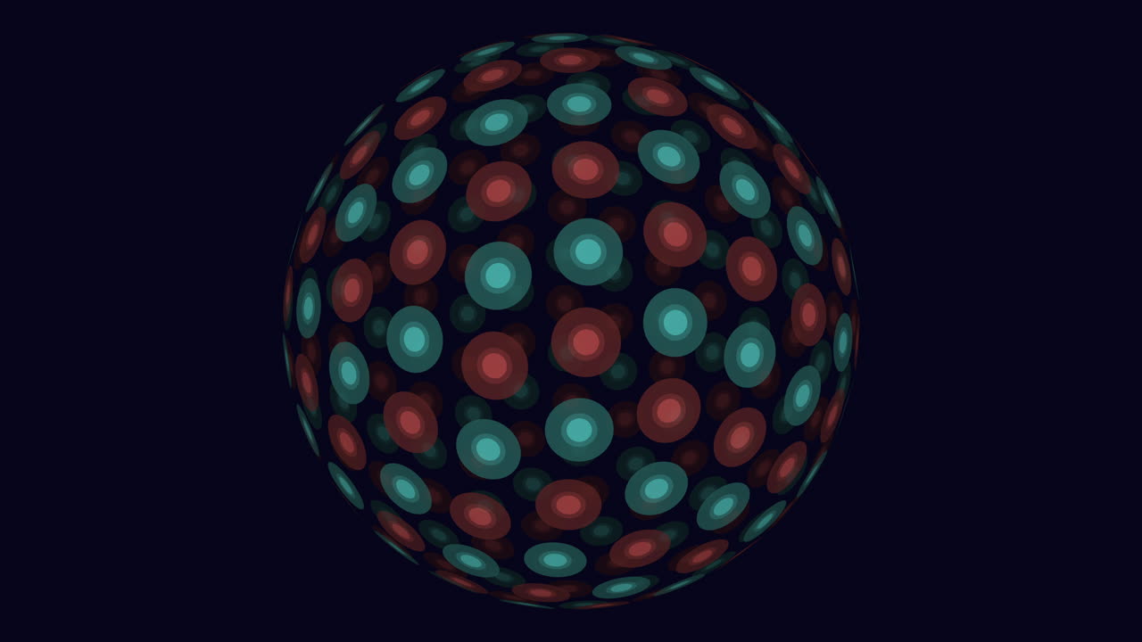 esfera futurista del arco iris en bola abstracta del color del arco iris