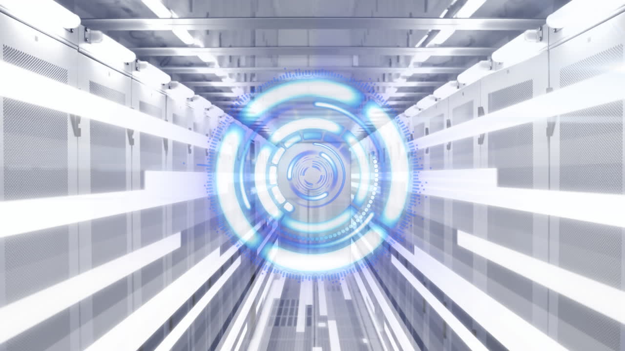 프로세싱 서클의 애니메이션과 서버에 대한 조명