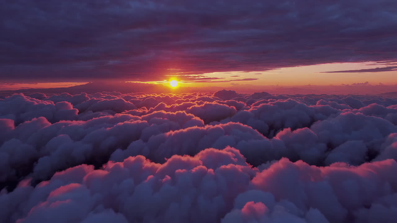 Sunrise/Sunset over Fluffy Clouds