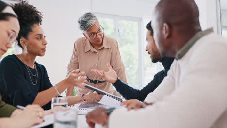 meeting, collaboration and business people