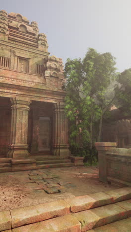 ancient temple ruins in the jungle