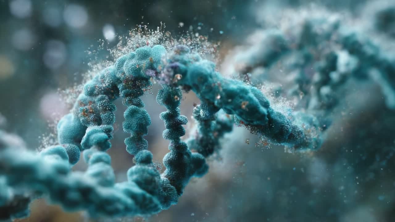 Exploring the Intricate Beauty of DNA: A Stunning Visual Journey Through the Helical Structure and Molecular Complexity of Genetic Material