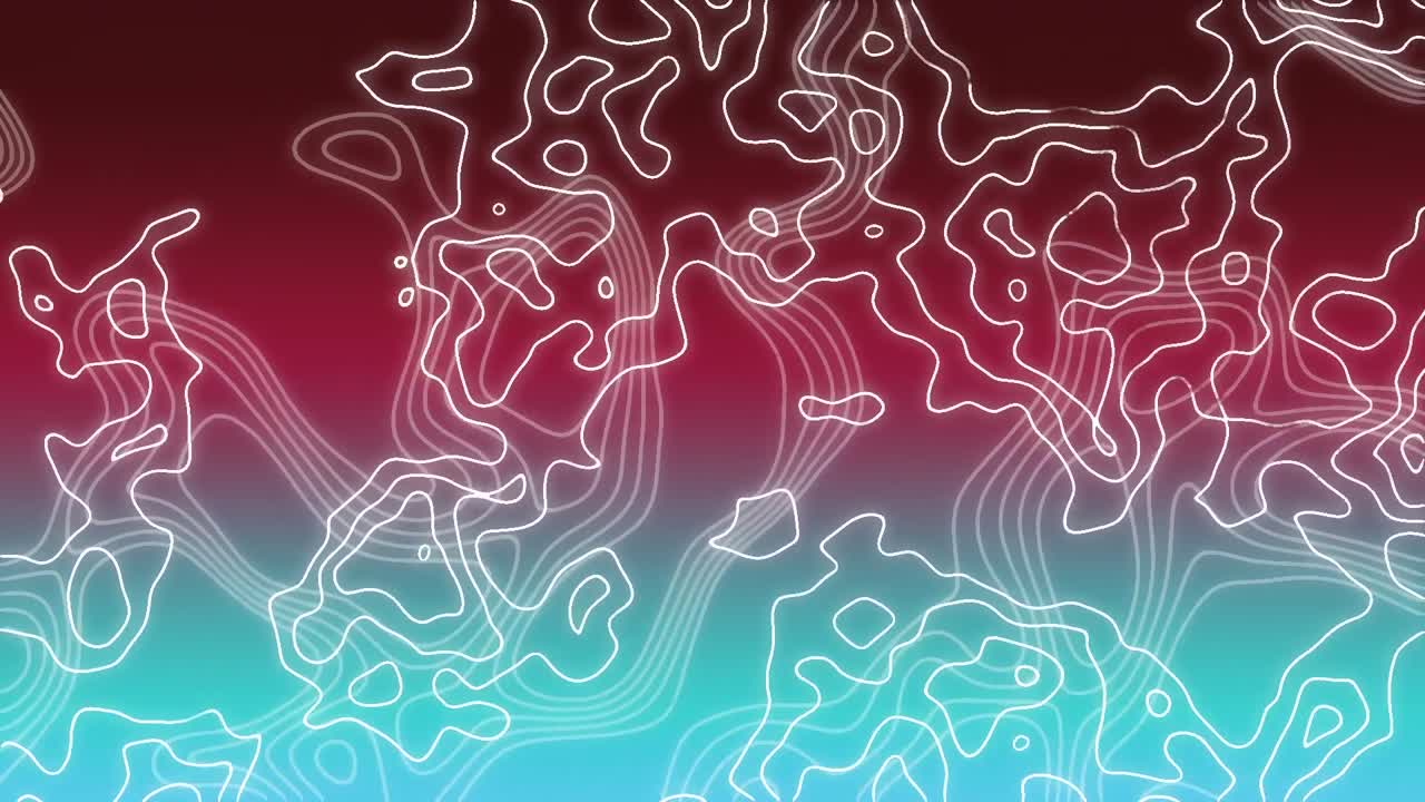 검은색, 빨간색, 푸른색의 전경과 함께 흔들리는  ⁇ 색 트레일