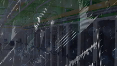 animation of data processing over computer servers