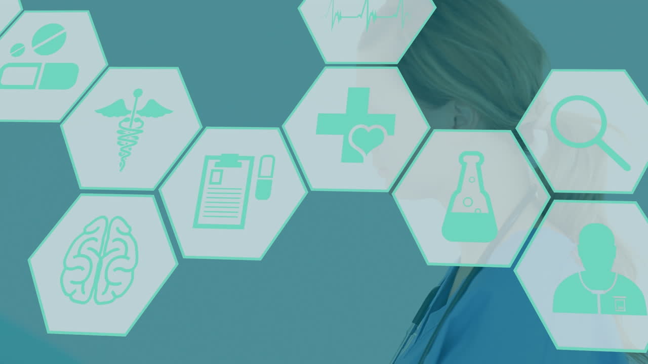 formas caleidoscópicas y procesamiento de datos médicos sonrisa caleidoscópica