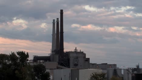 detroit river rouge power plant, michigan, usa