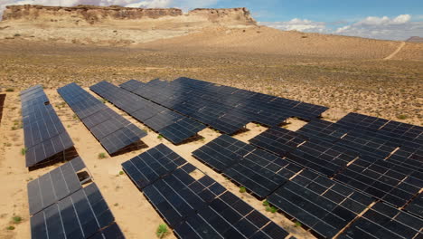 renewable energy production in utah's desert captured from above