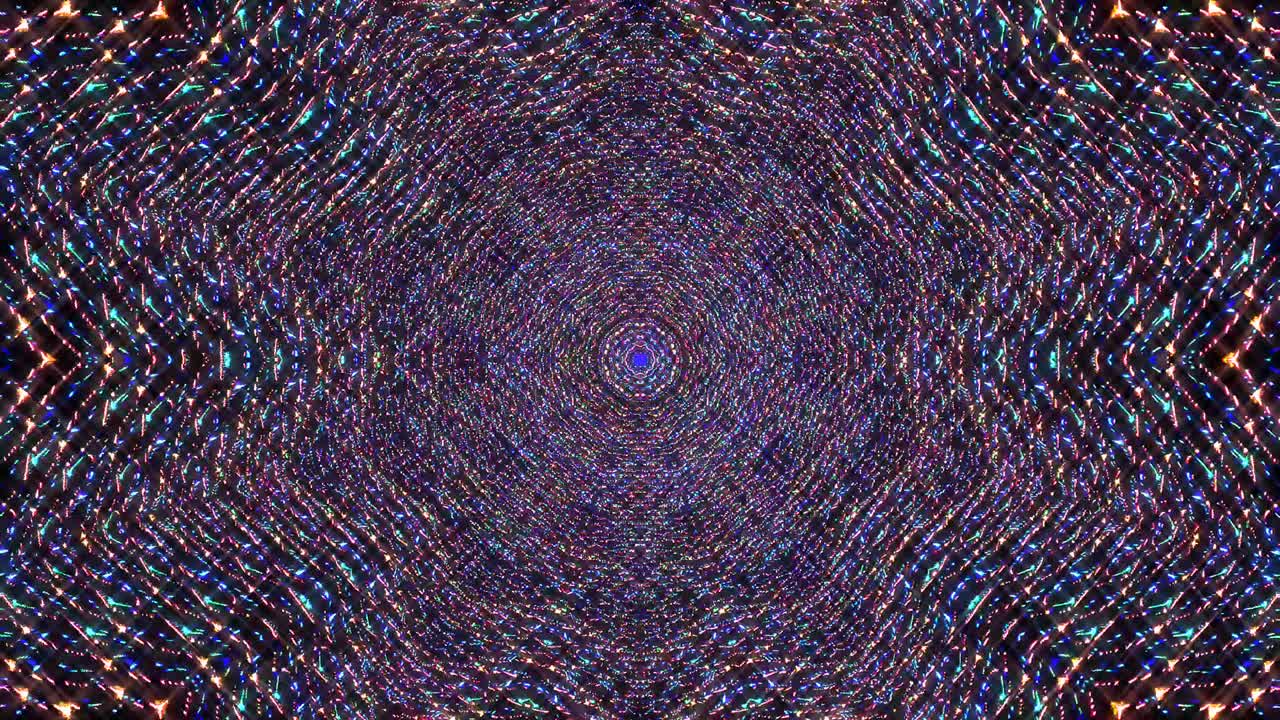 luz abstracta brillante que gobierna el color completo, caleidoscopio, fondo negro