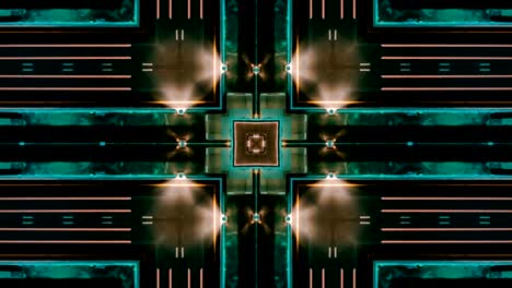 patrón sin costuras. arte geométrico abstracto fondo digital con líneas de luz de neón cuadrado