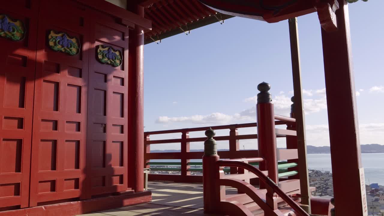 Berømt Gakekannon-tempel i Chiba, filmisk slowmotion-visning