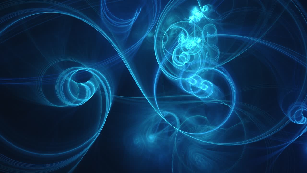 líneas abstractas eléctricas azules tranquilas que cambian lentamente de forma