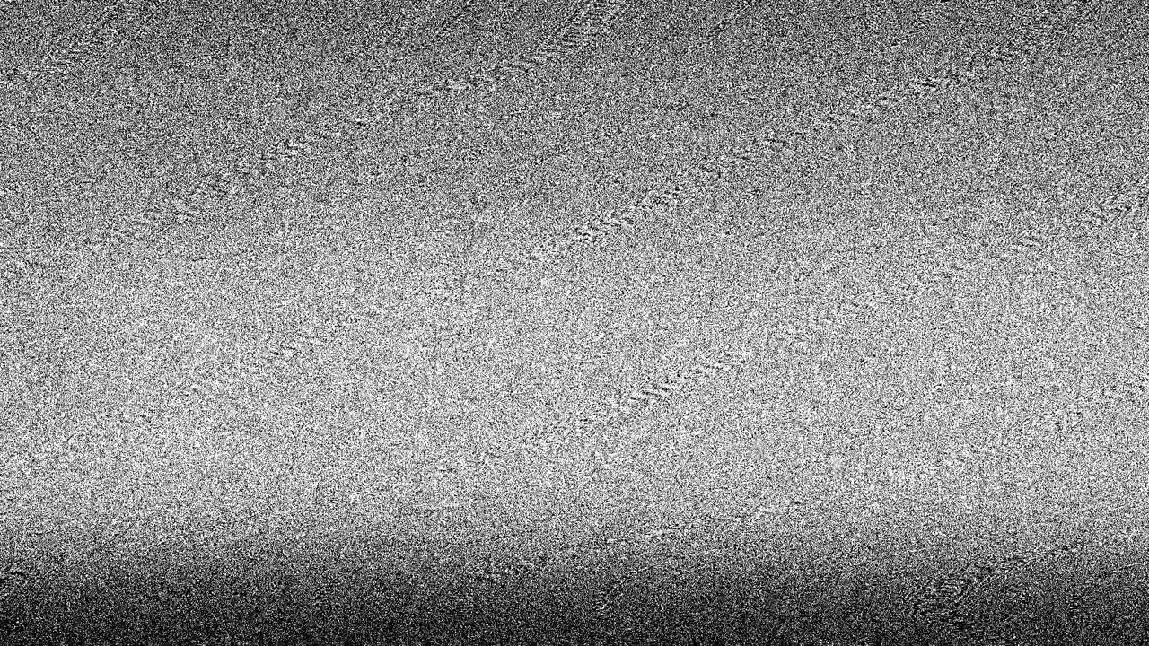 Static Noise Glitch Effect Transition on Black Screen