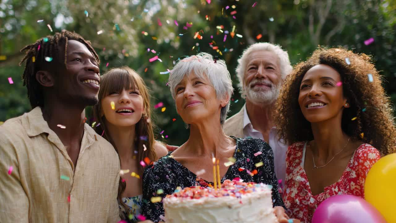 Celebrazione di compleanno con la famiglia e gli amici