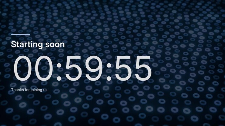 Left Aligned Countdown Horizontal
