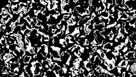 animation of haphazard dark monochromatic zebra patterns sliding and floating down