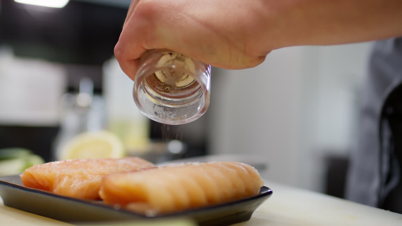 Chef Seasoning Fresh Salmon