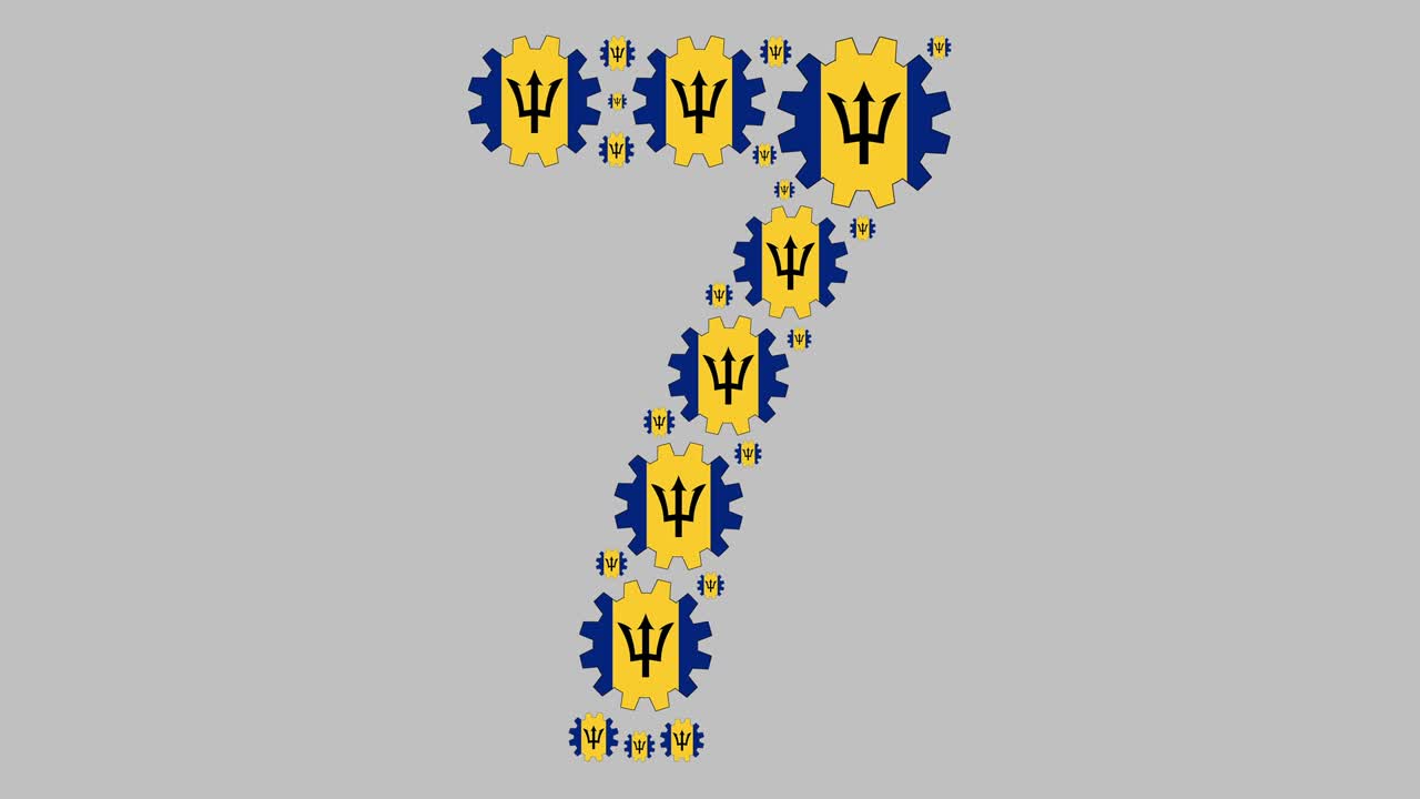 el número siete de barbados.