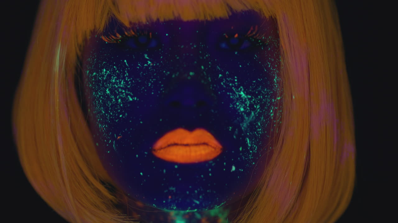 Neon Makeup Portrait