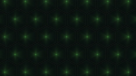 Bold-black-and-green-hexagon-pattern