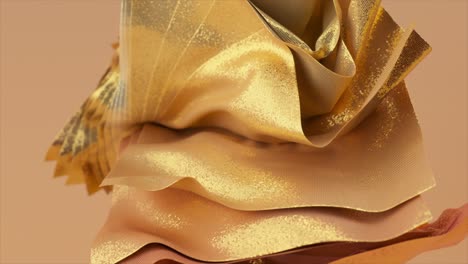 abstract gold fabric design