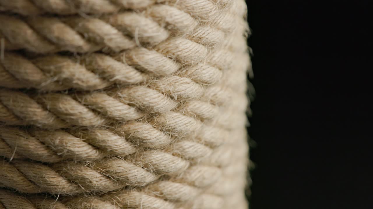 fondo giratorio en bucle de cuerda enrollada