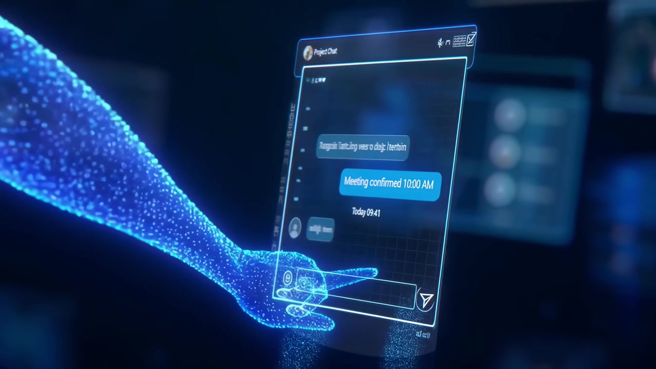 Digital Network of Floating Data Windows and Virtual Communication