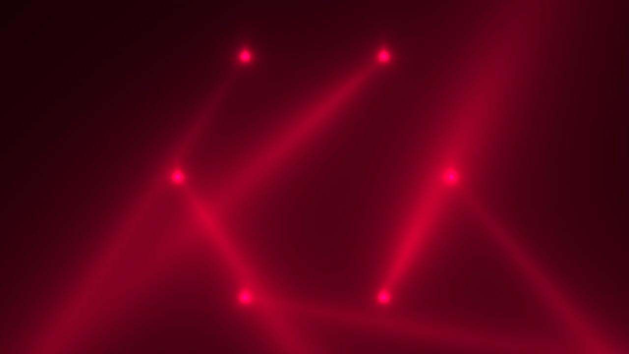 animación movimiento rojo brillante haz de luz sobre fondo oscuro en la etapa 1