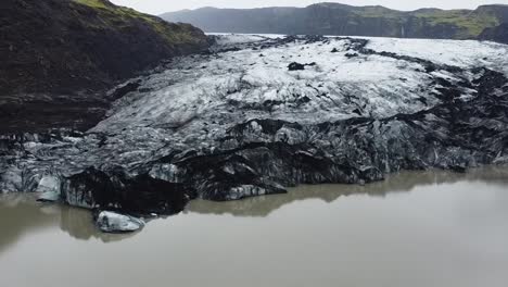 從無人機角度看myrdalsjökull冰川