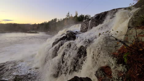 polluted potts little high cascade falls at bracebridge canada