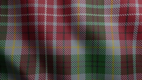 traditional tartan pattern of canadian territory british columbia. 3d waving fabric texture