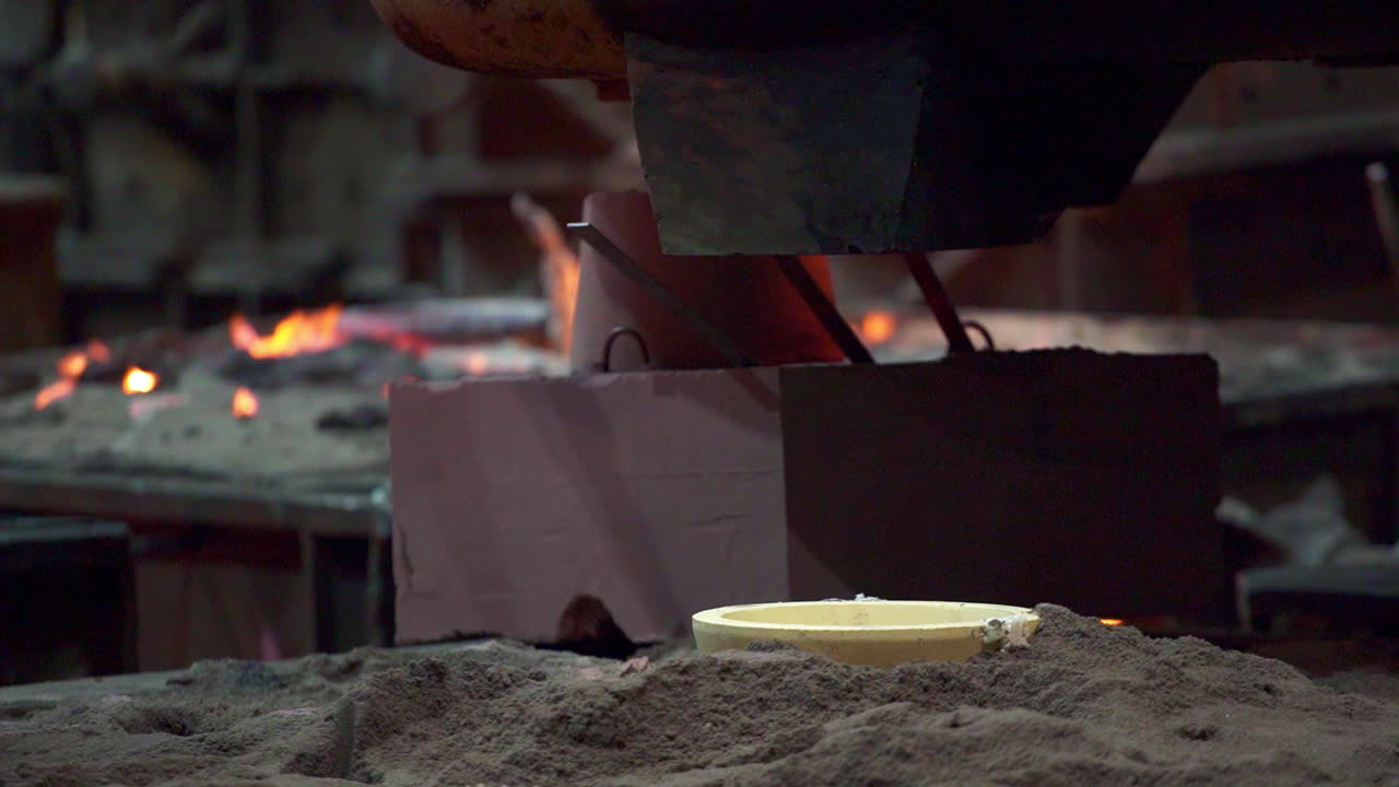 proceso de fundición de metales en fundición