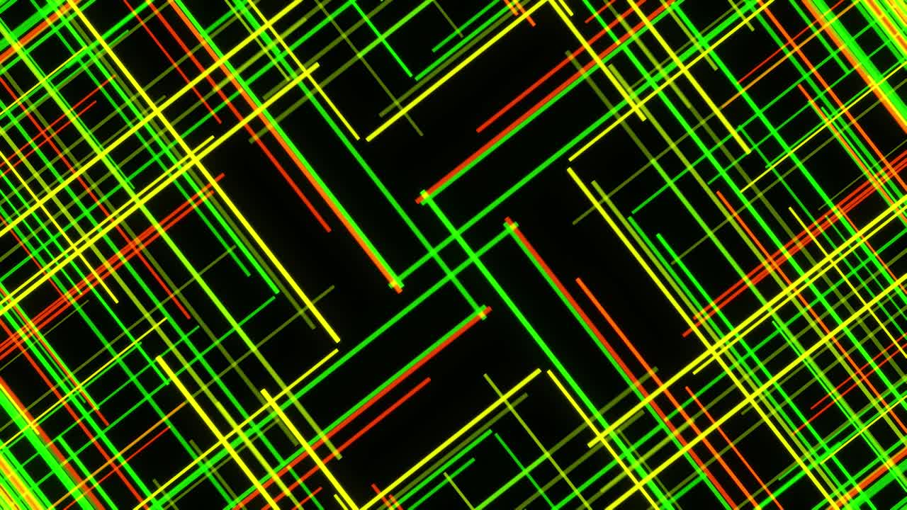 Modello astratto di linee al neon