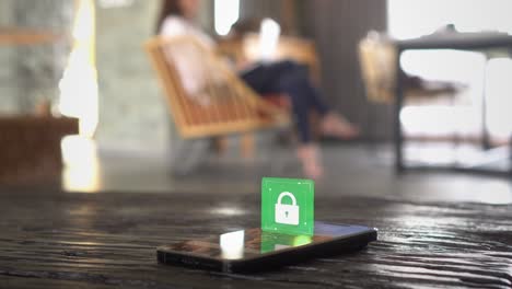 protected access to the phone using home wi-fi