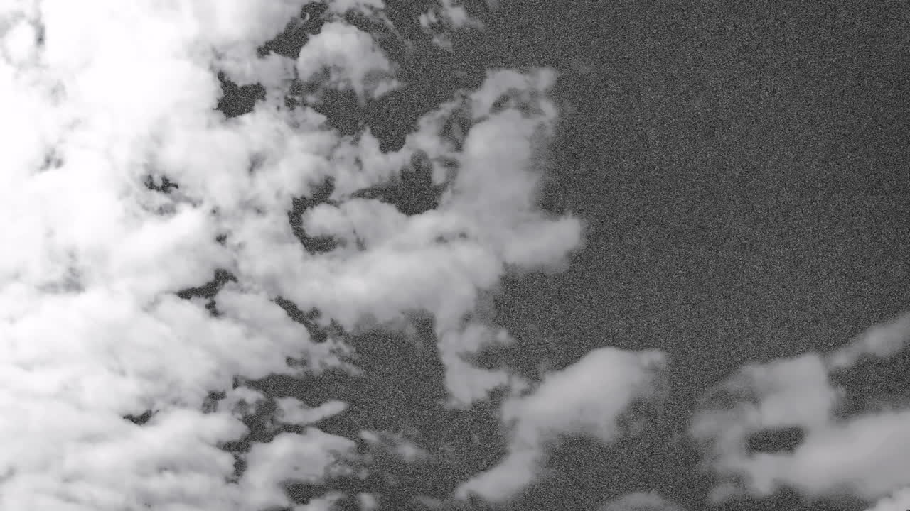 Forming clouds over textured gray background, creating dynamic animation scene