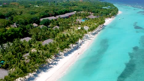 aerial of beautiful filipino beach