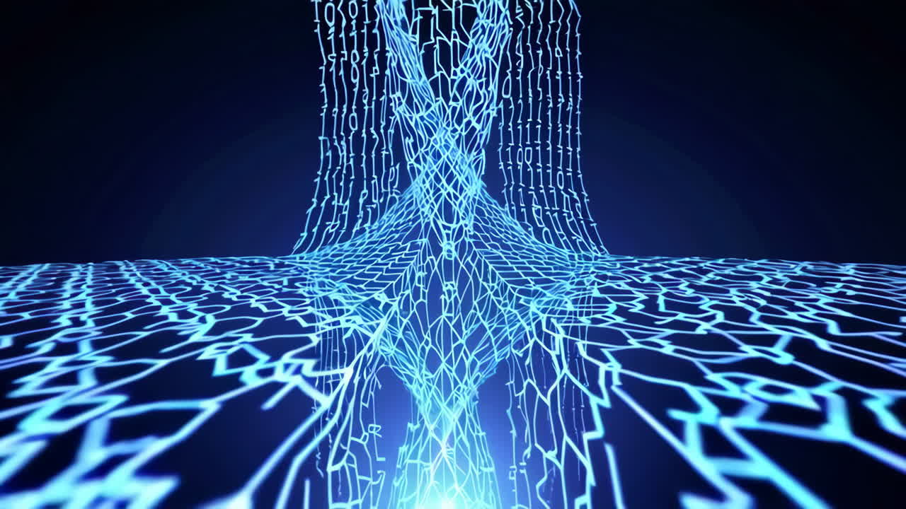 Binary Code Abstract Visualization