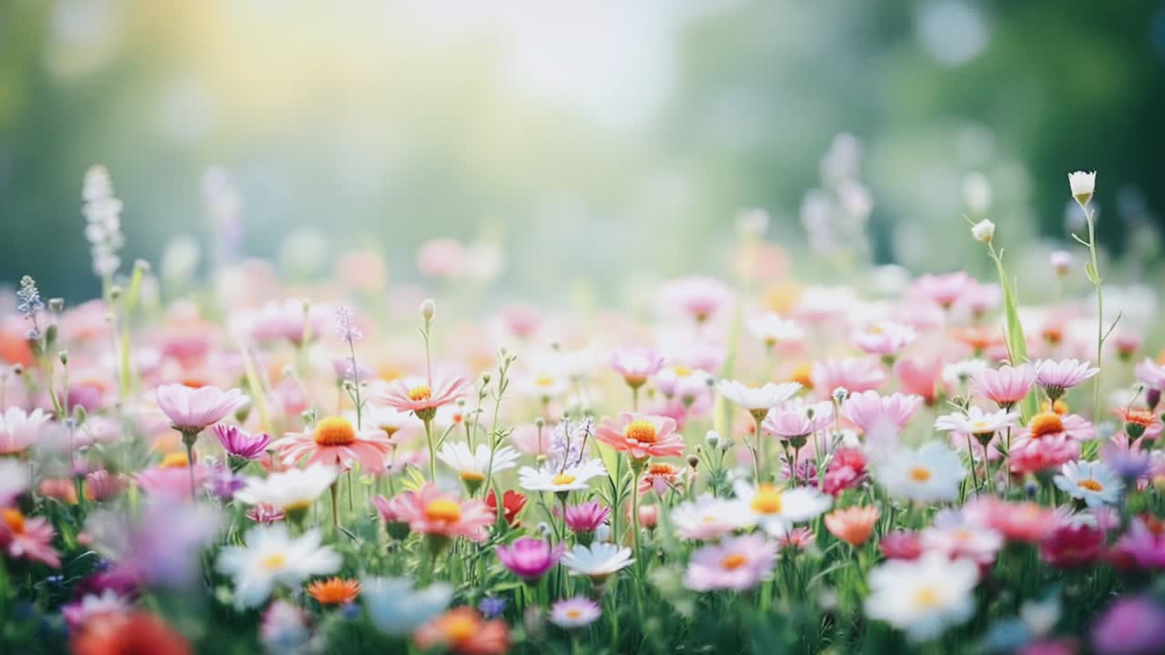 farverig vildblomsteng