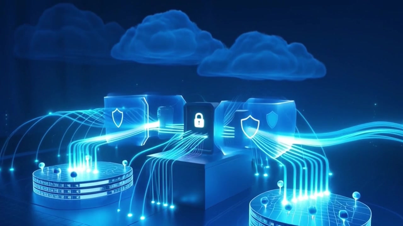 Digital Cloud Computing and Cybersecurity Data Network Visualization