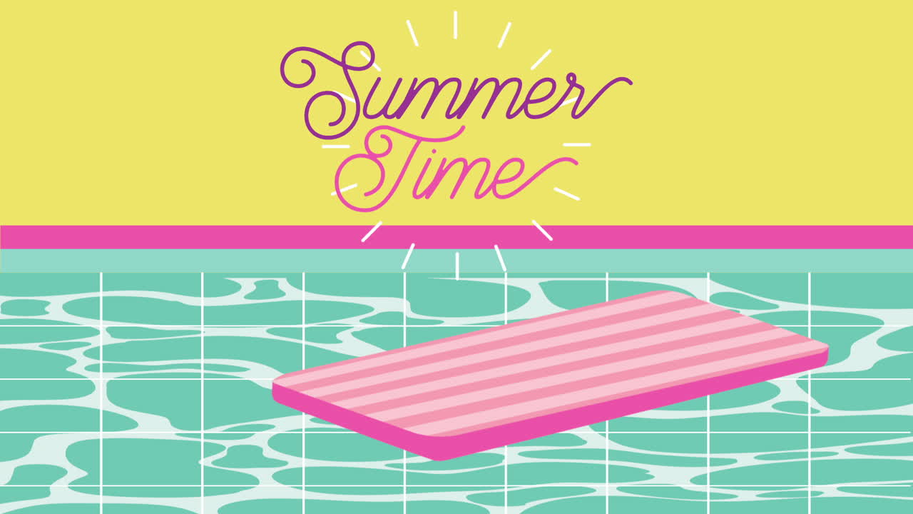 여름 시간 바다 장면