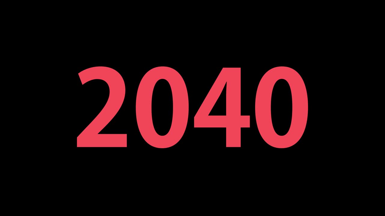 2040 animación de texto gráficos de movimiento