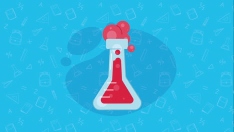 laboratory tube test flask animation