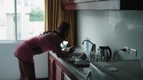 woman in a kitchen