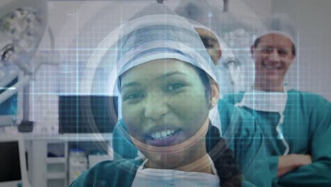 Animation-of-data-processing-over-diverse-surgeons-in-hospital