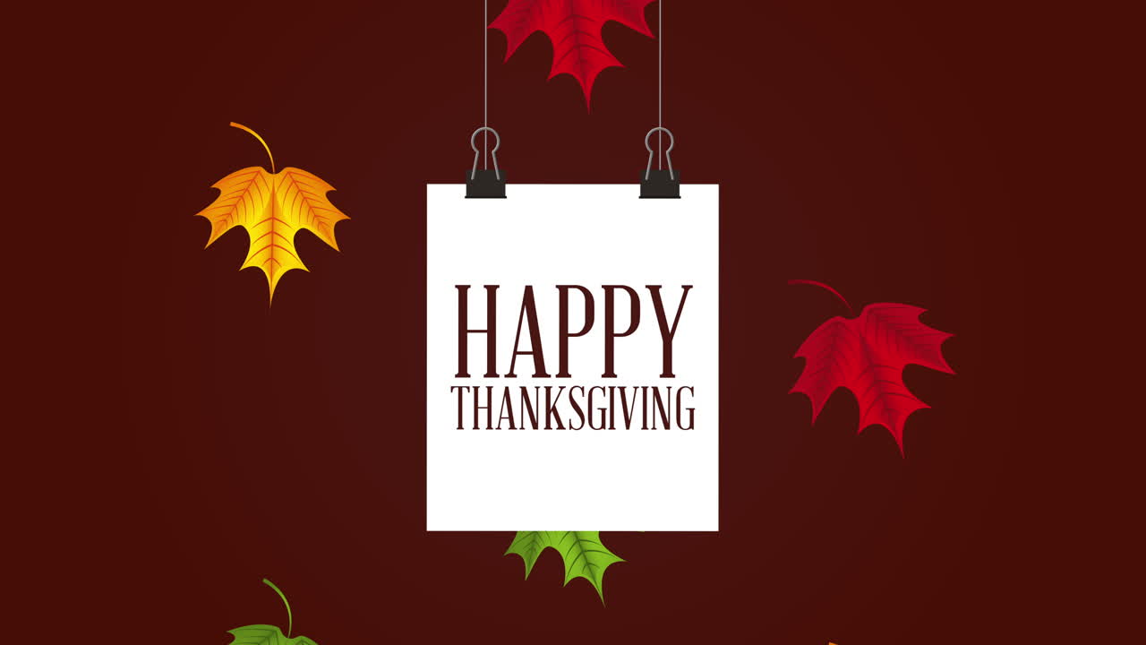 가을 잎으로 축하하는 축하 축제