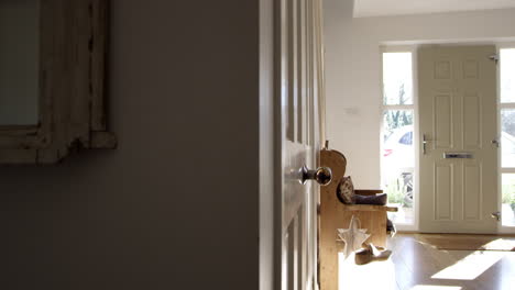 entrance hall of contemporary family home