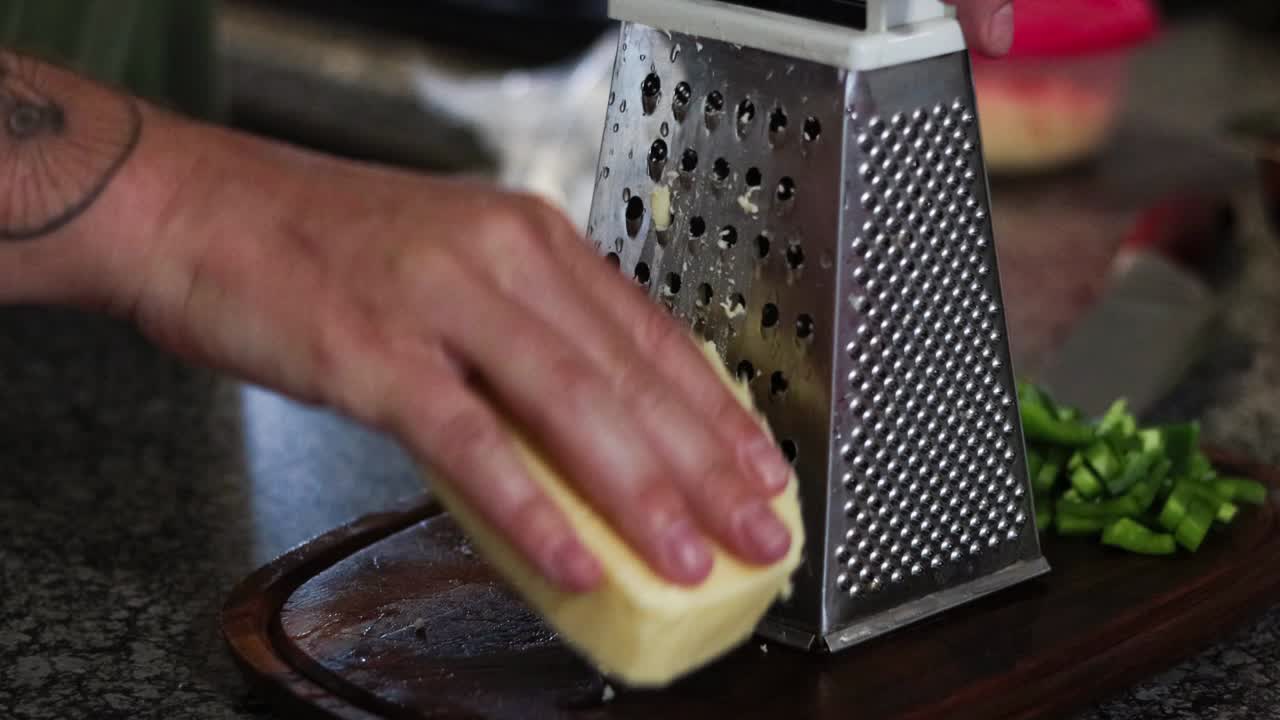 Grating Cheese for Cooking