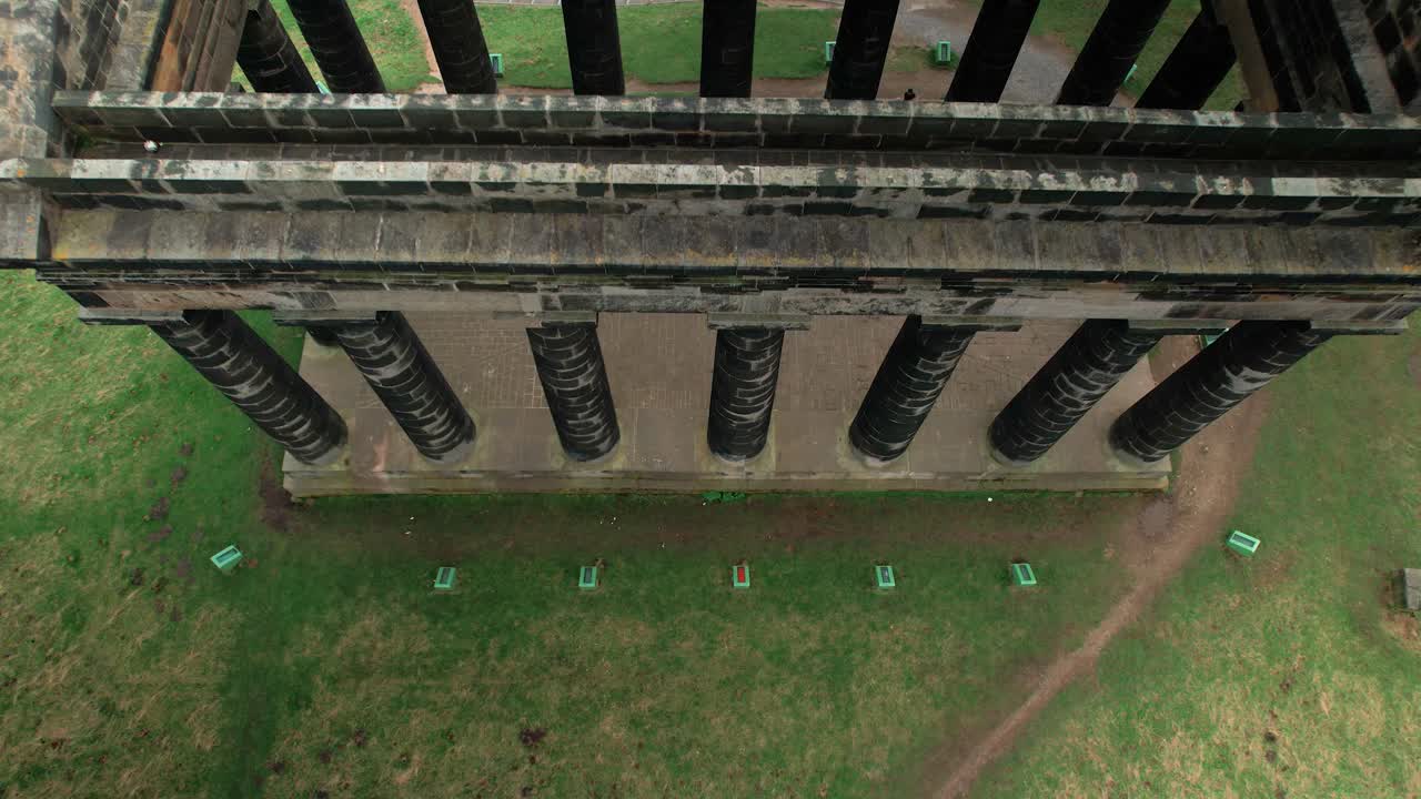 Historic Penshaw Monument On The Penshaw-Hill In Sunderland, UK