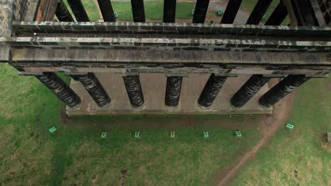 Historic-Penshaw-Monument-On-The-Penshaw-Hill-In-Sunderland,-UK