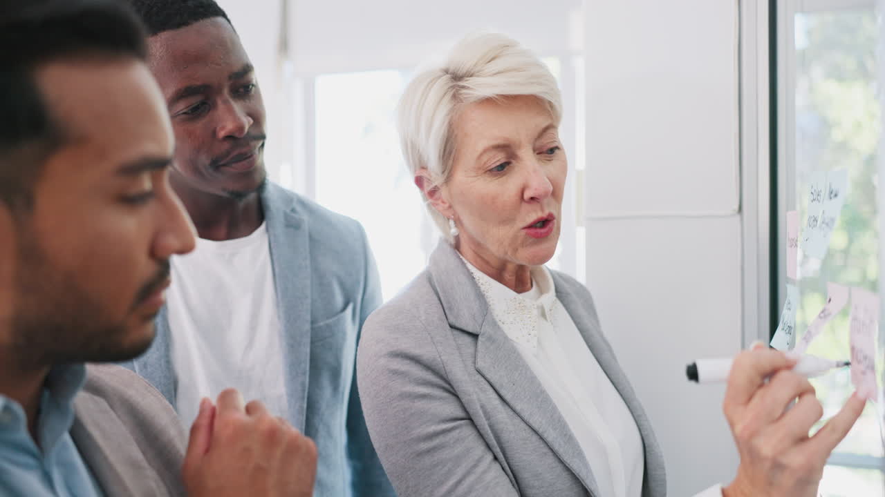 Collaboration, senior woman leadership