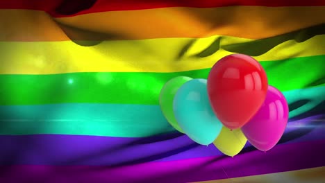 Rainbow-balloons-against-rainbow-flag